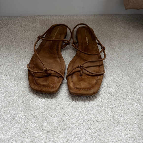 Loeffler Randall Eleanor cacao suede strappy sandal - Picture 5 of 7